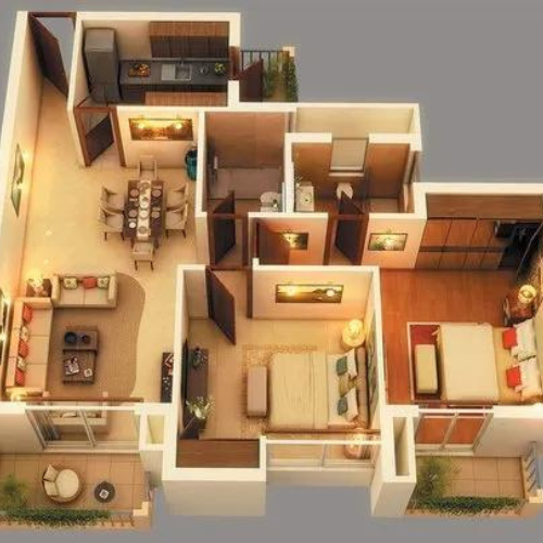 3D model of a home